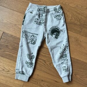 Lacoste Kids Boys Jogger Sweatpants - Size 6 - Gray & Green - NWOT